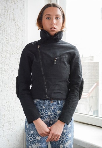 Vintage MORGAN Y2K Cyber Black Jacket