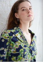 Vintage 60's Blue Thin Cotton French Style Blazer