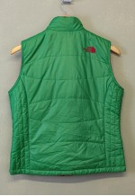 Vintage Reversible Gilet Green Pink Zip Up