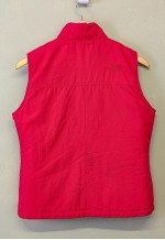 Vintage Reversible Gilet Green Pink Zip Up
