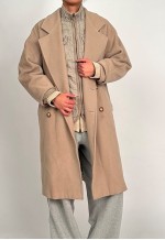 Vintage Marella Beige Pea Coat Overcoat