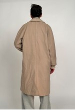 Vintage Marella Beige Pea Coat Overcoat