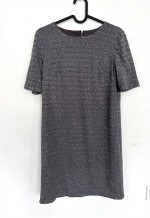 Mini Grey Formal Cocktail Dress - M