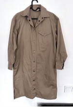 Vintage Cargo Safari Cacao Cotton Mini Dress - S