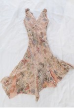 vintage Fairy Dreamy Grunge Glam Asymmetrical Floral Dress