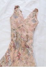 vintage Fairy Dreamy Grunge Glam Asymmetrical Floral Dress