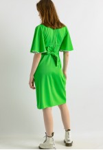 Small 60s Pink Babydoll Mini Green Dress 7283
