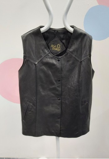Vintage Real Leather Waistcoat