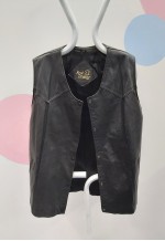 Vintage Real Leather Waistcoat