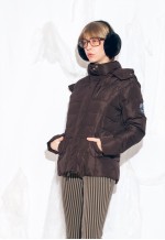 Vintage Y2K Feather Puffer Jacket in Brown