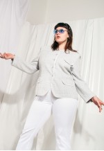Vintage Blazer Y2k Preppy Mean Girl Plaid Pastel Jacket