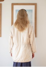 Beige cream vintage coat jacket