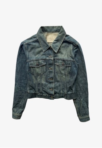 Vintage Y2K Women's Blue Denim Jacket