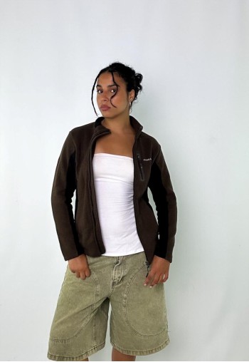 Brown 90s Fleece Jacket