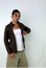 Brown 90s Fleece Jacket