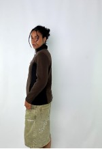 Brown 90s Fleece Jacket