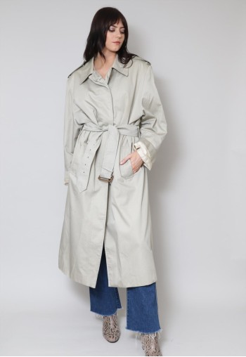 Vintage 80's Trenchcoat Mac Beige Oversized